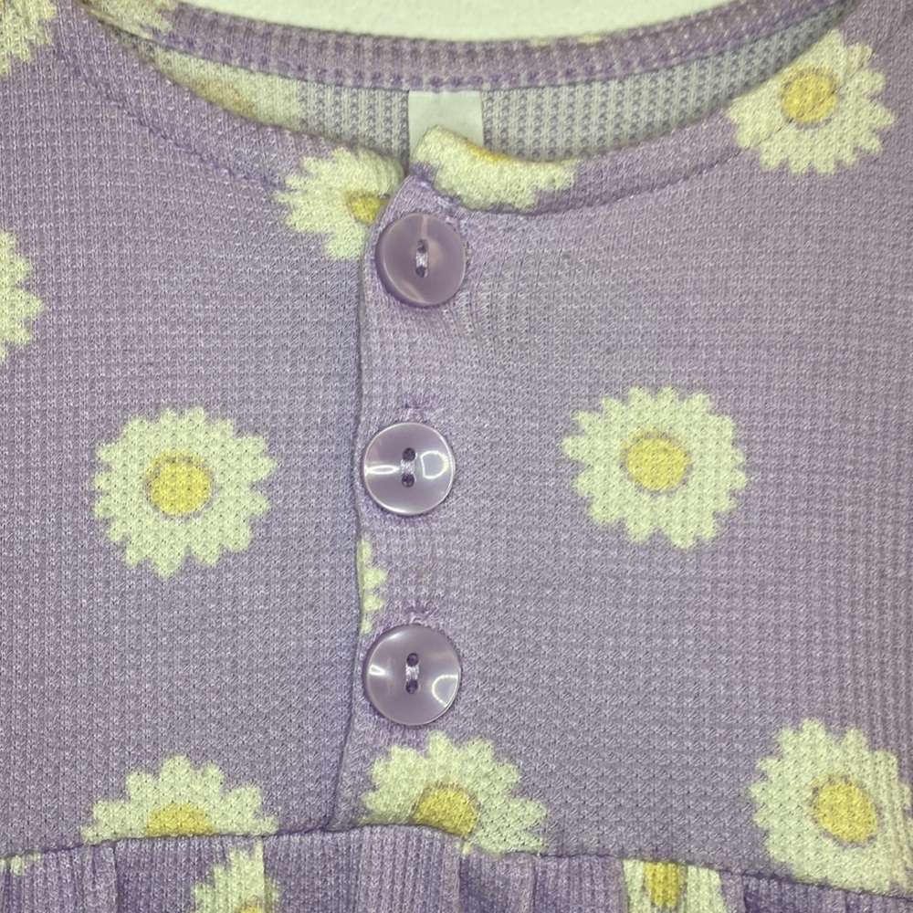 Girls Long Sleeve Floral Dress - Size 4 - Picture 4 of 7